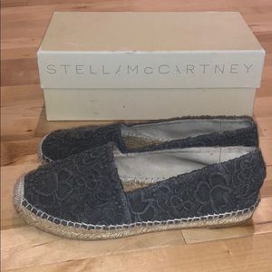 Stella McCartney gray floral espadrilles
